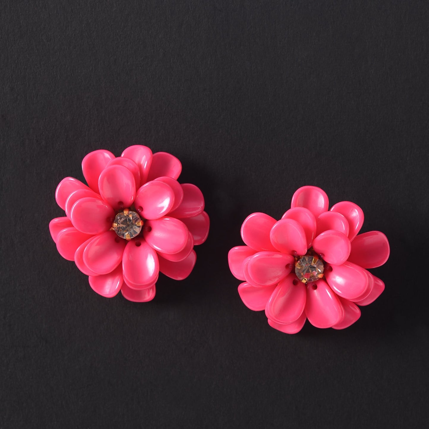 Eternal Petals- Flower shaped stud earrings