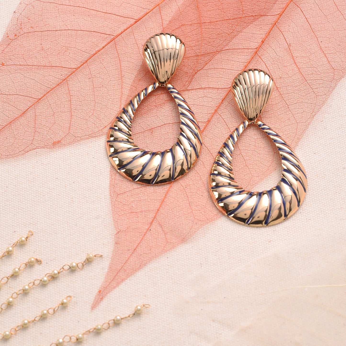 Sun Dance- Striped dangler earrings