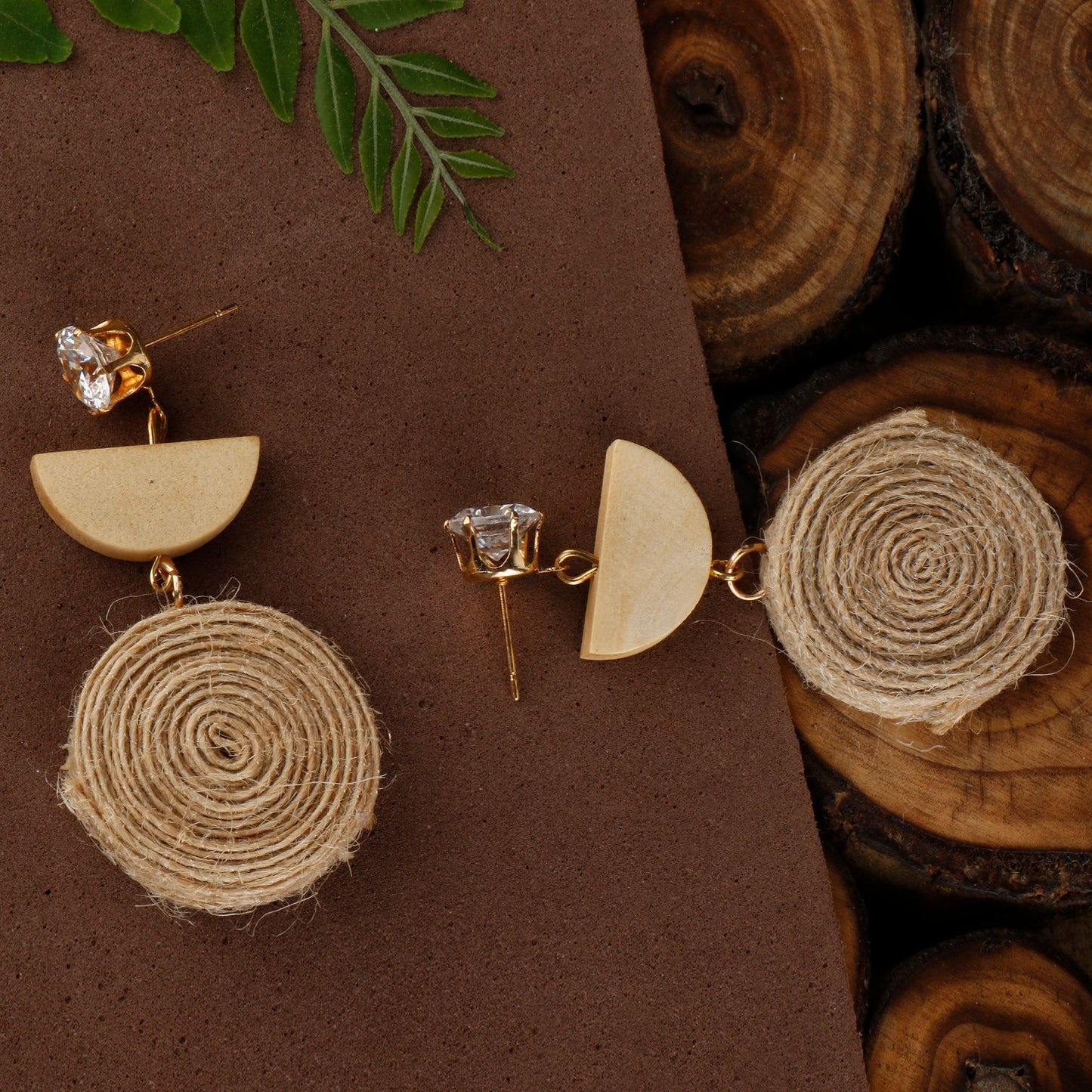 Just Jute- Jute dangler earrings