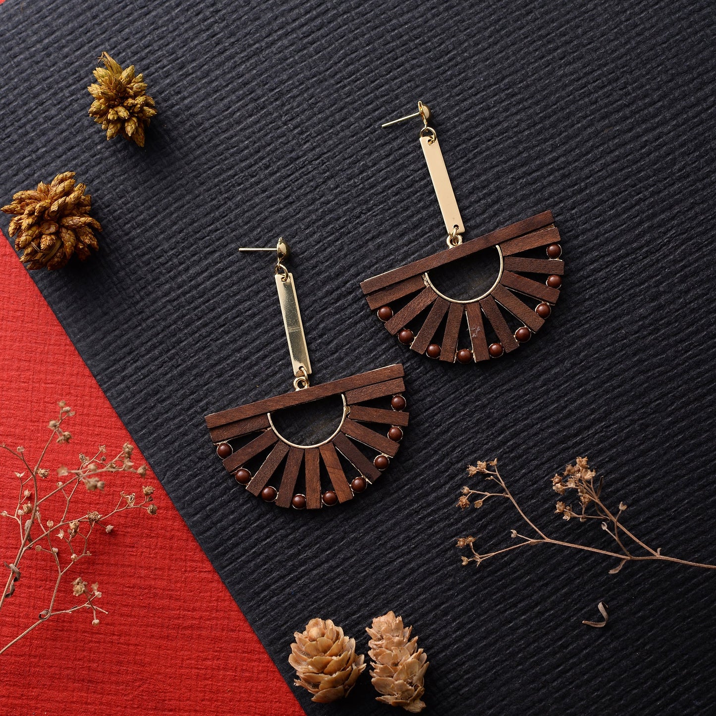 Good Wood- Wooden dangler earrings