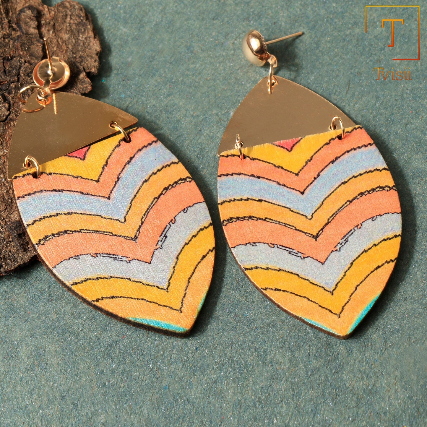 Colour Rush- Multi- colour dangler earrings