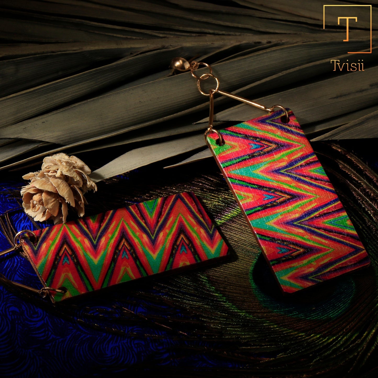 Happy Hues- Multi- colour dangler earrings