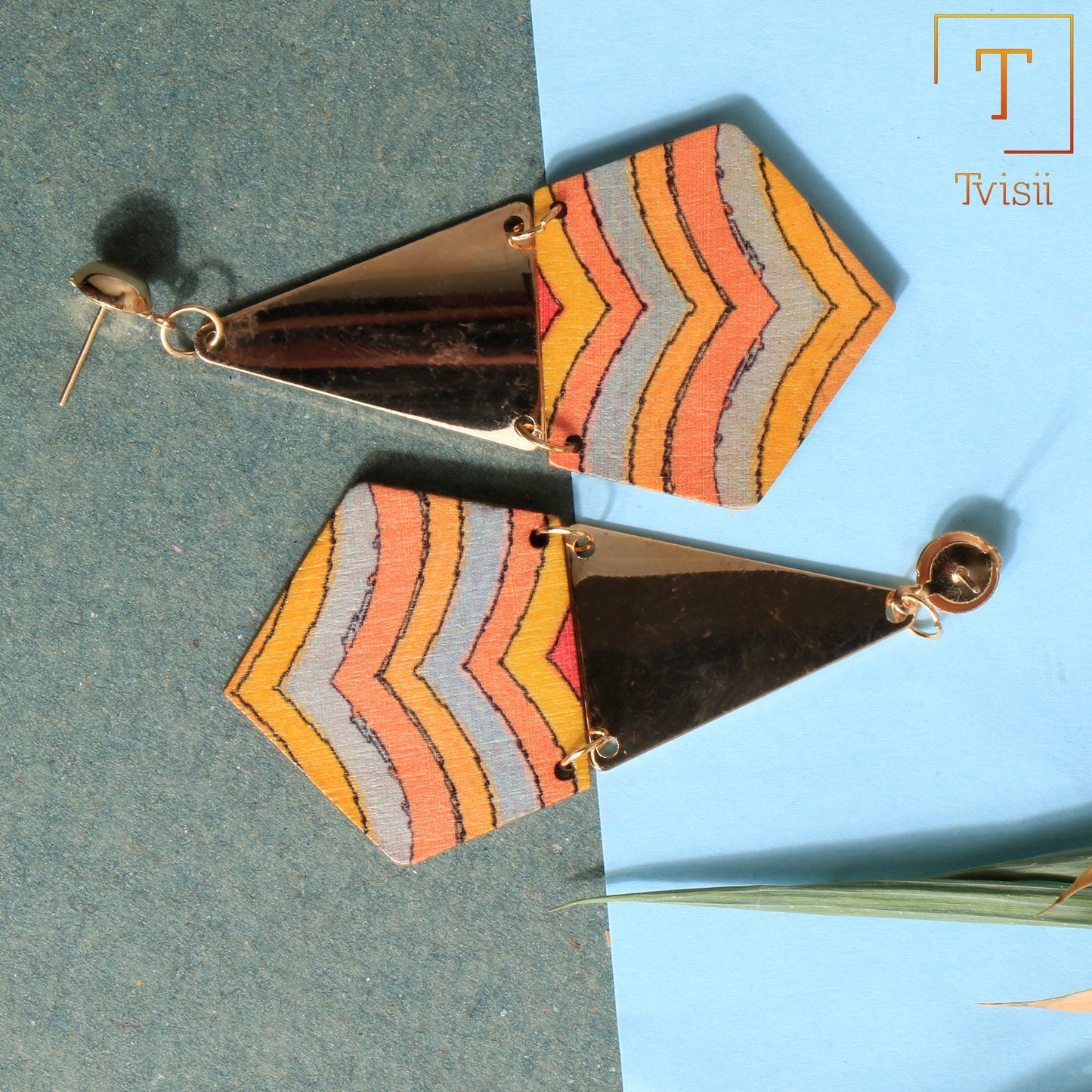 Joy Beam- Multi- colour dangler earrings