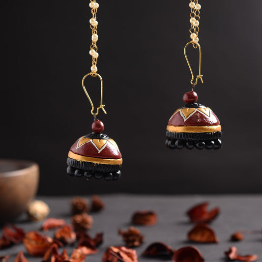Utsavi- Handcrafted Clay Jhumki Earrings