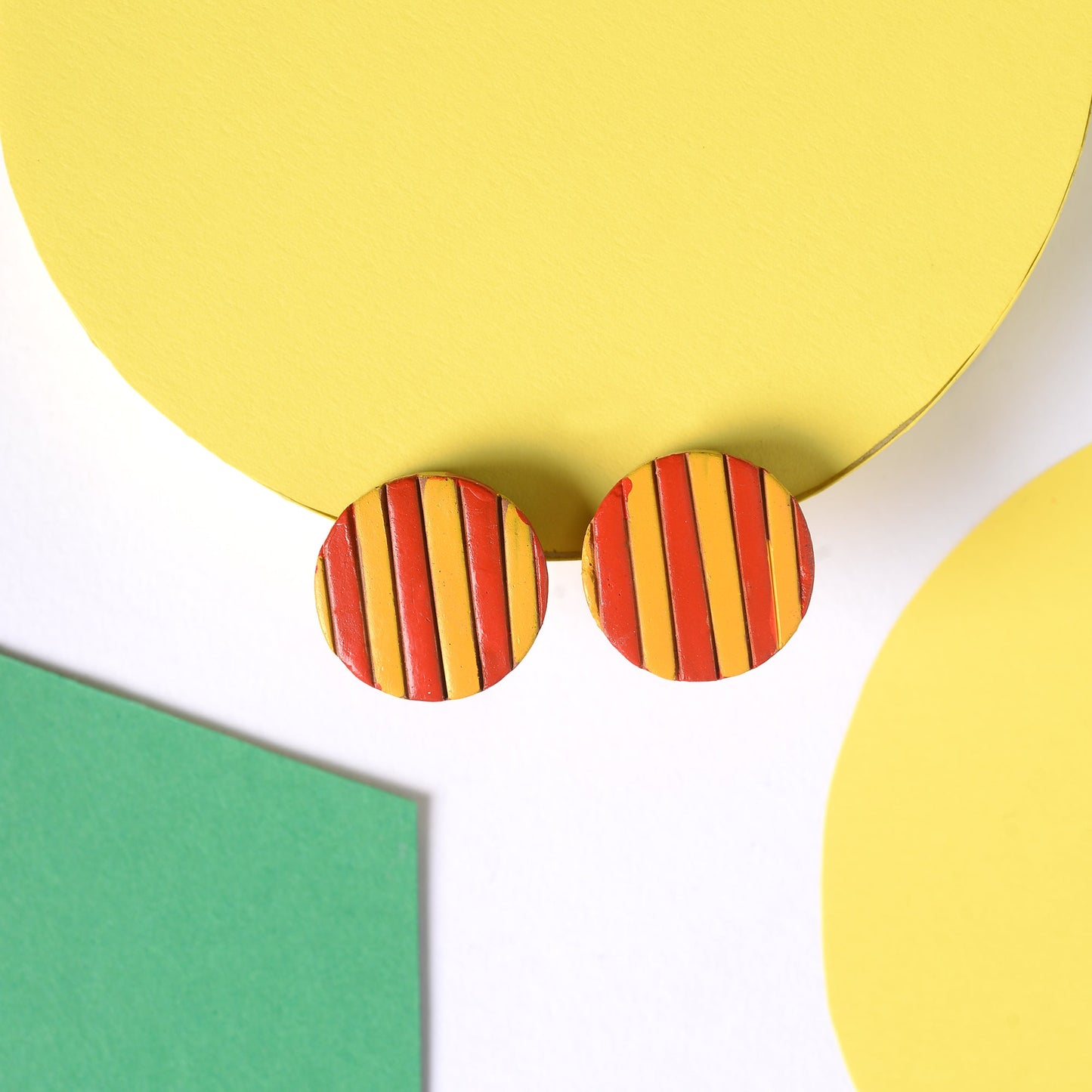 Vruksha- Handcrafted Clay Stud Earrings