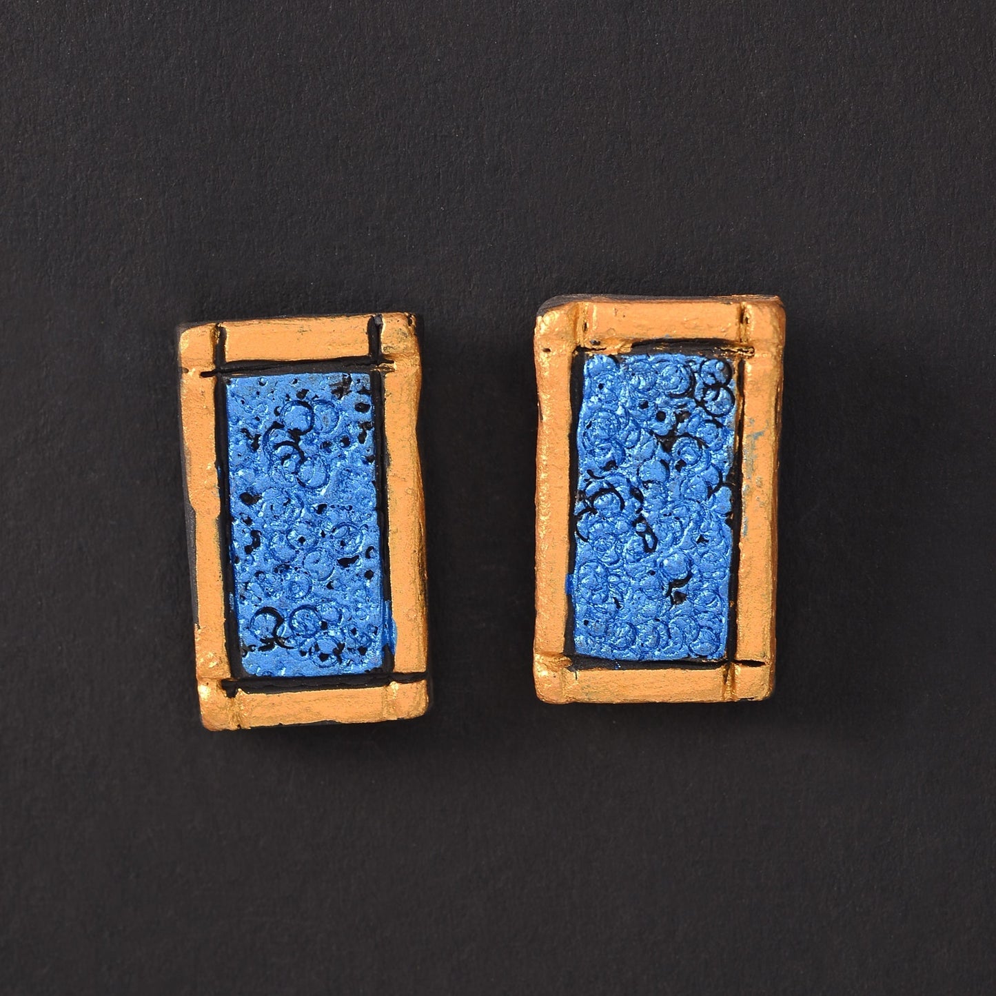 Juhi- Handcrafted Clay Stud Earrings