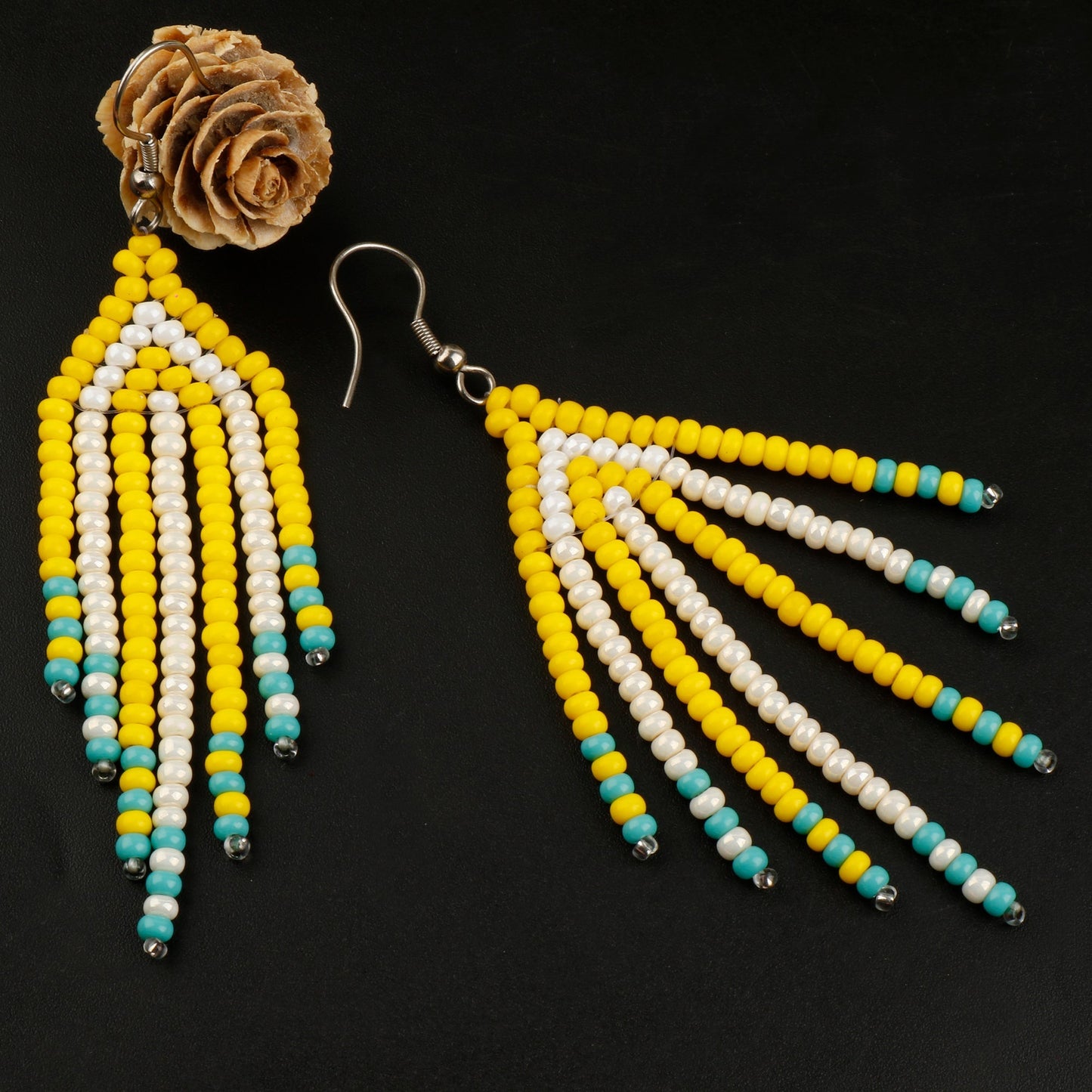 Bead Pop- Beaded dangler earrings