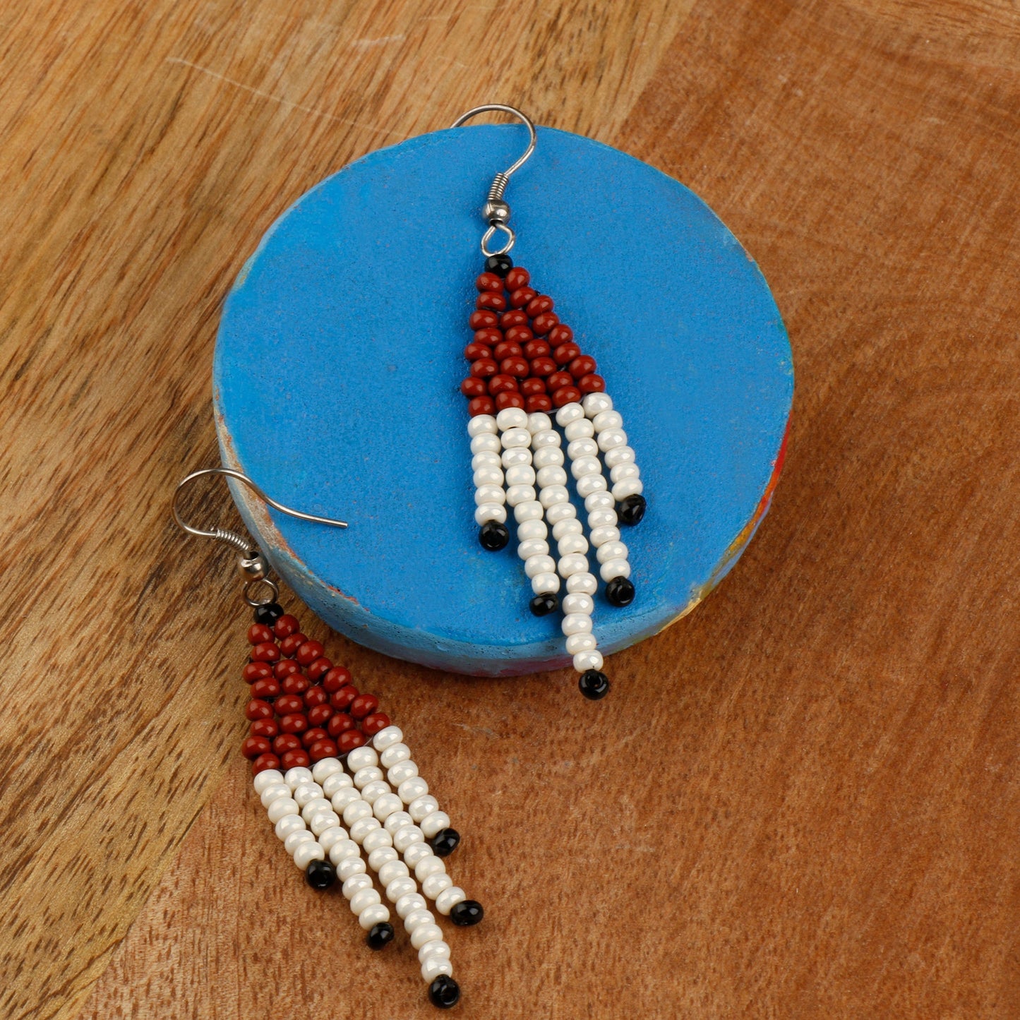 Boho Bead- Beaded dangler earrings