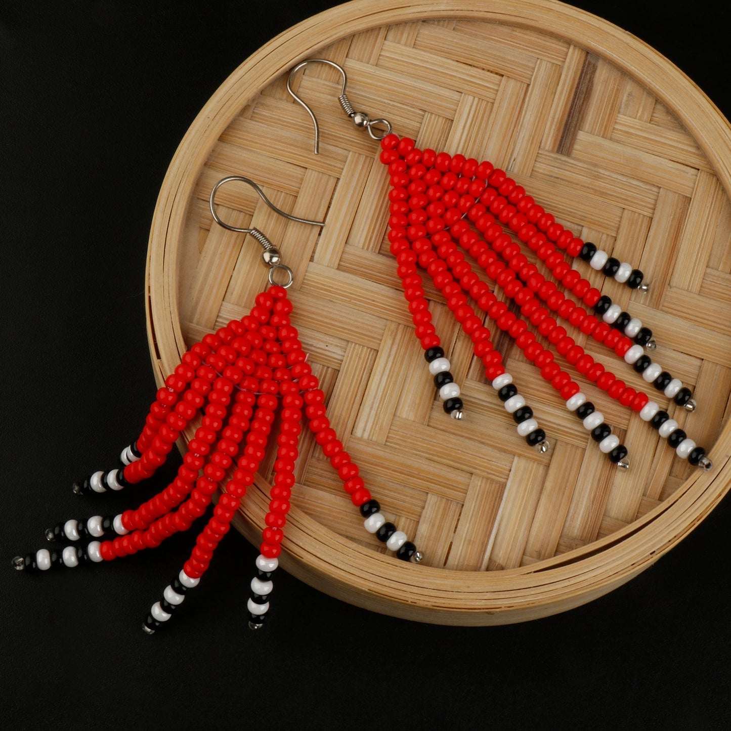Bead Pop- Beaded dangler earrings