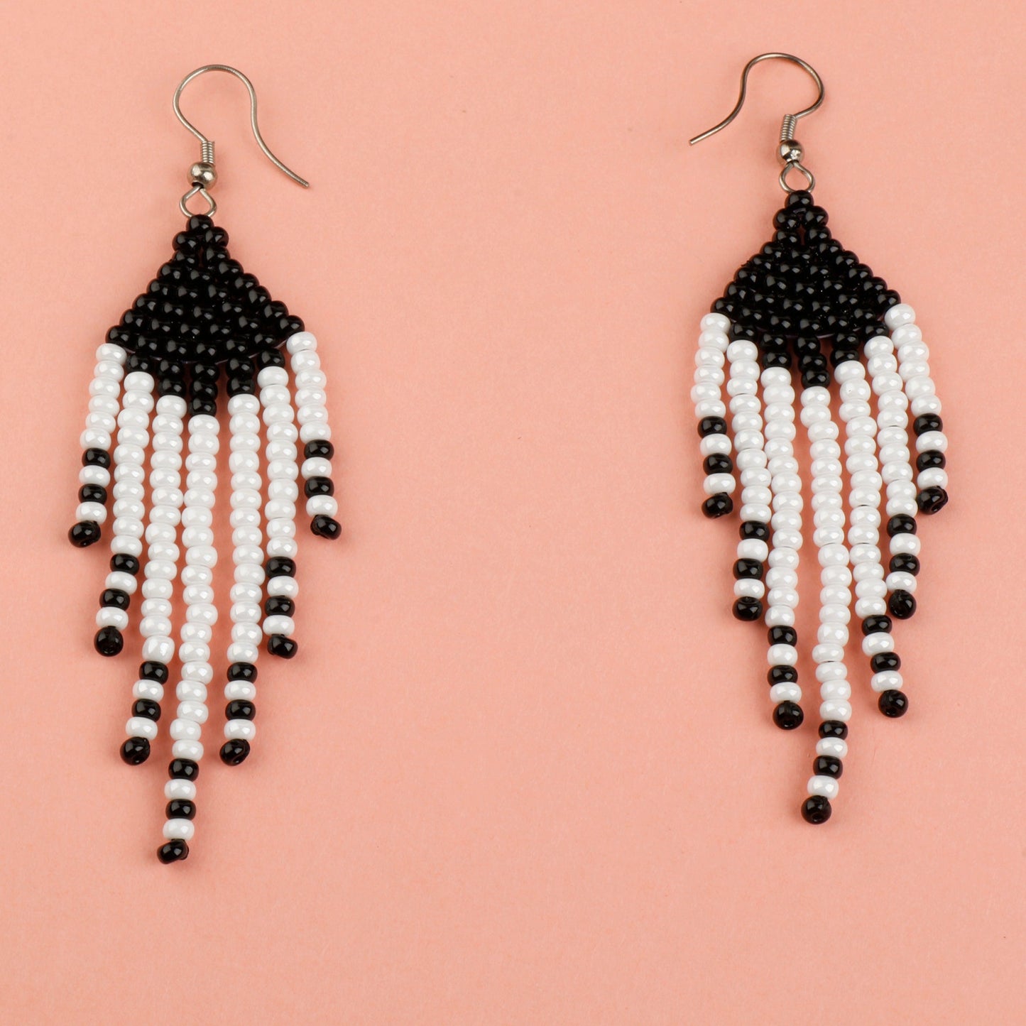Golden Bead- Beaded dangler earrings