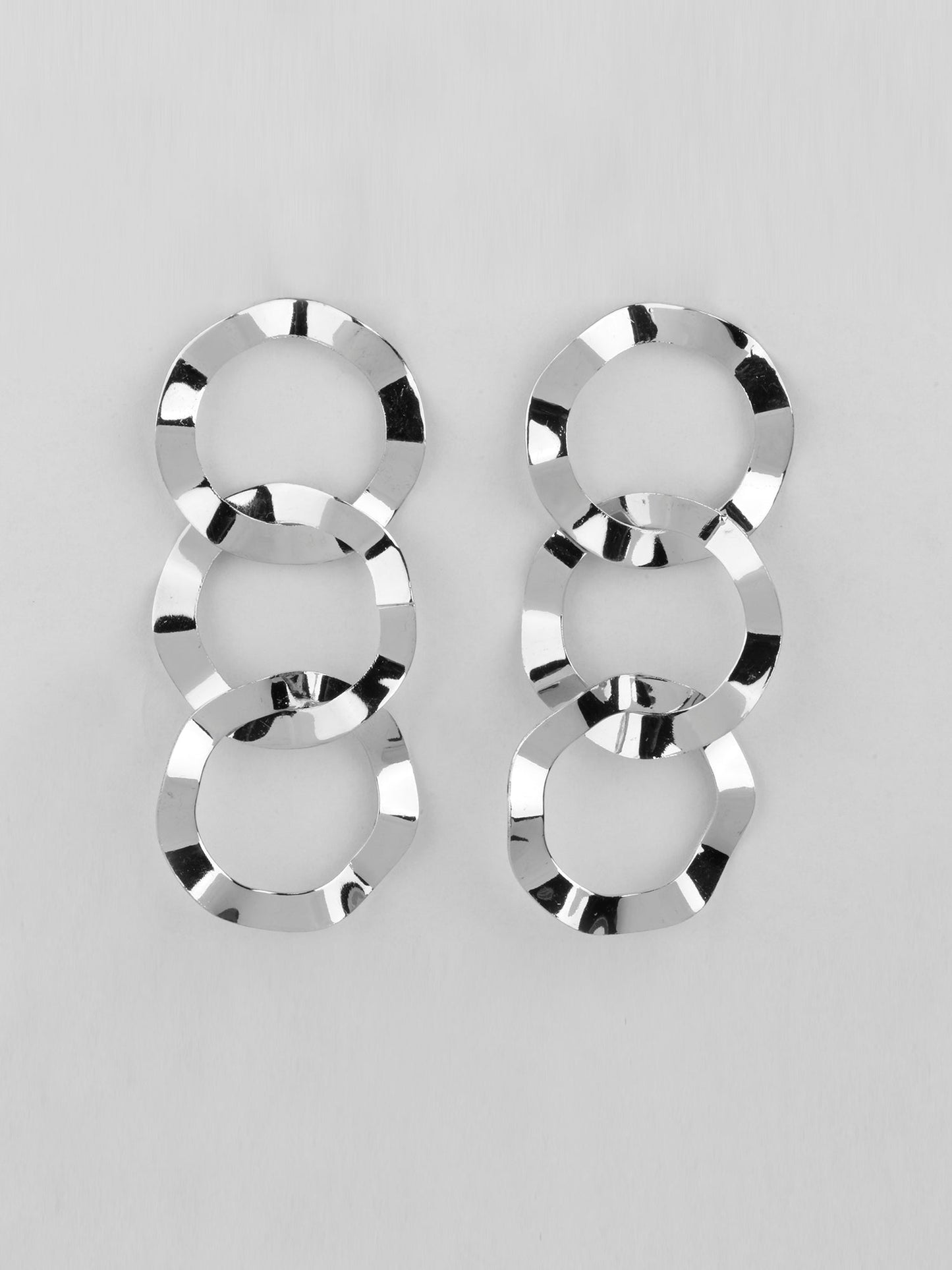 Shiny Loop- Sparkling Dangler Earrings