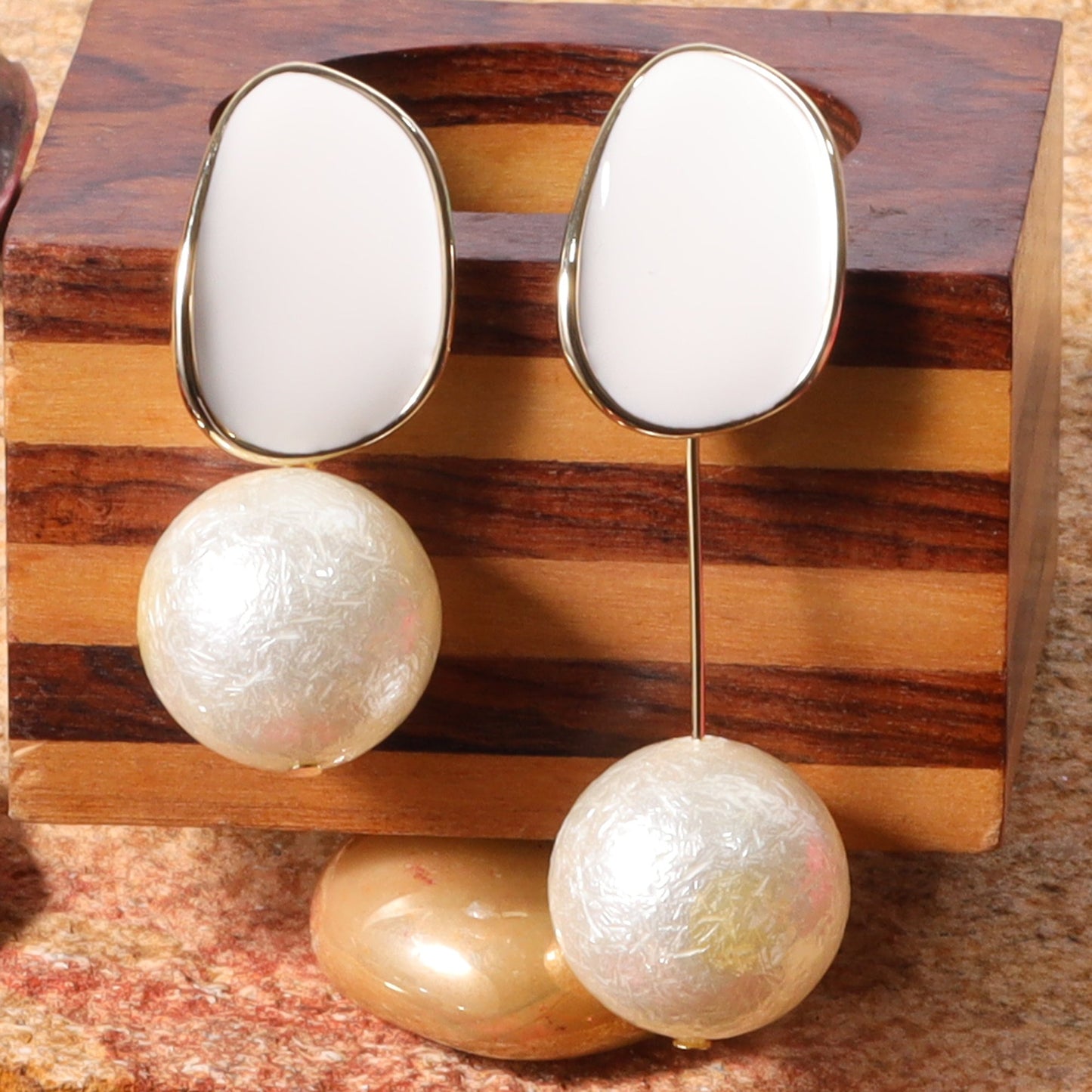 Moon Mystery- Sleek dangler earrings