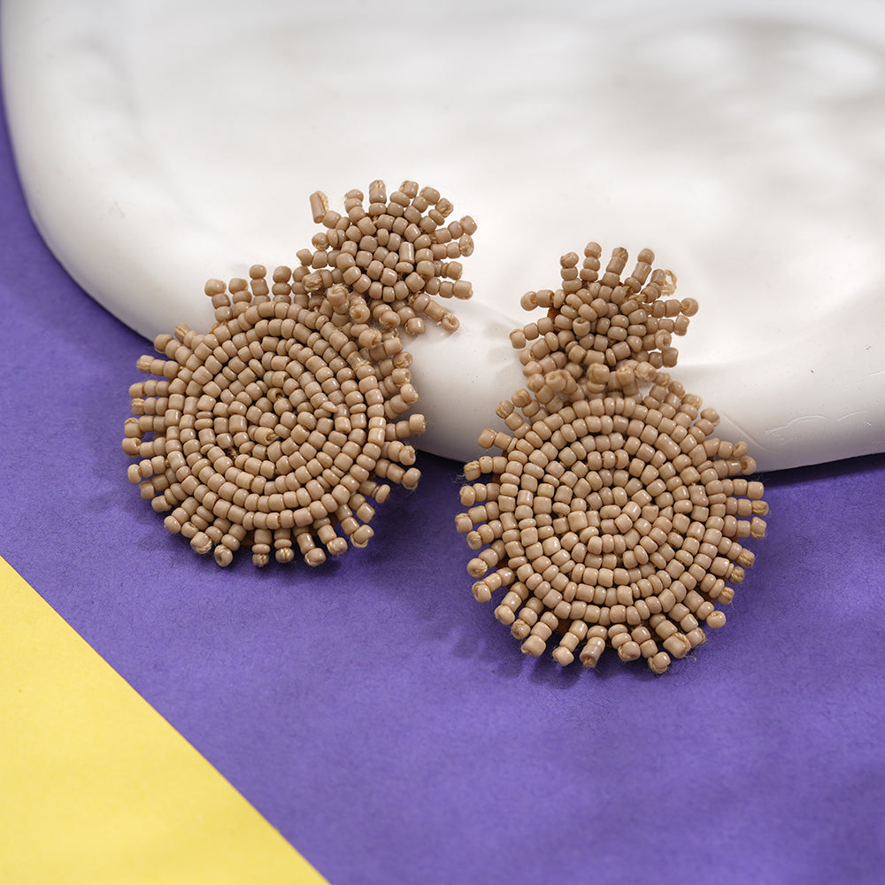 beads buddy- Beaded Dangler earrings