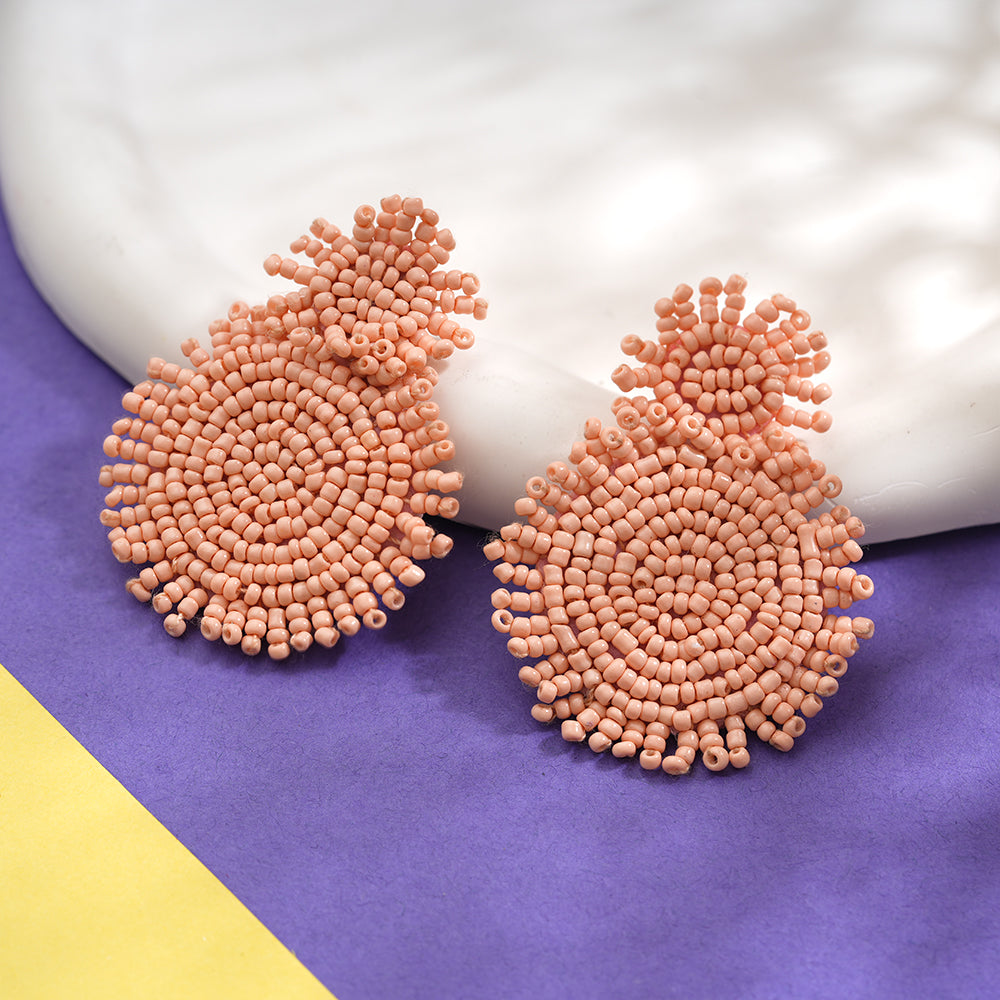 beads buddy- Beaded Dangler earrings