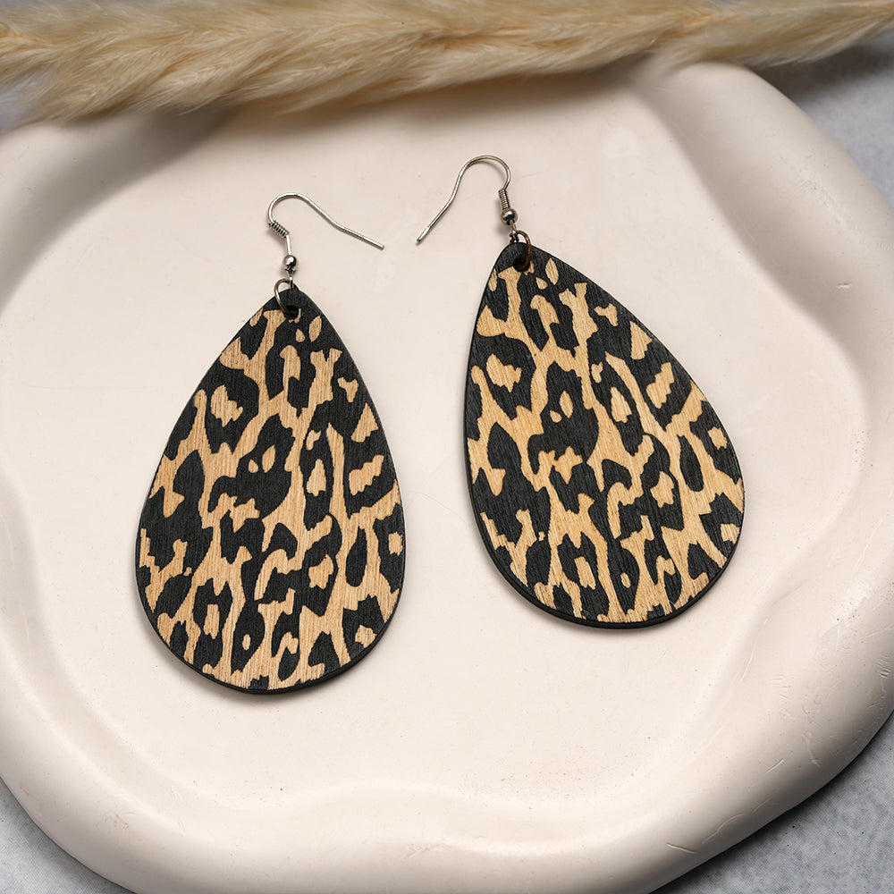 Jungle Glow- Animal prind dangler earrings
