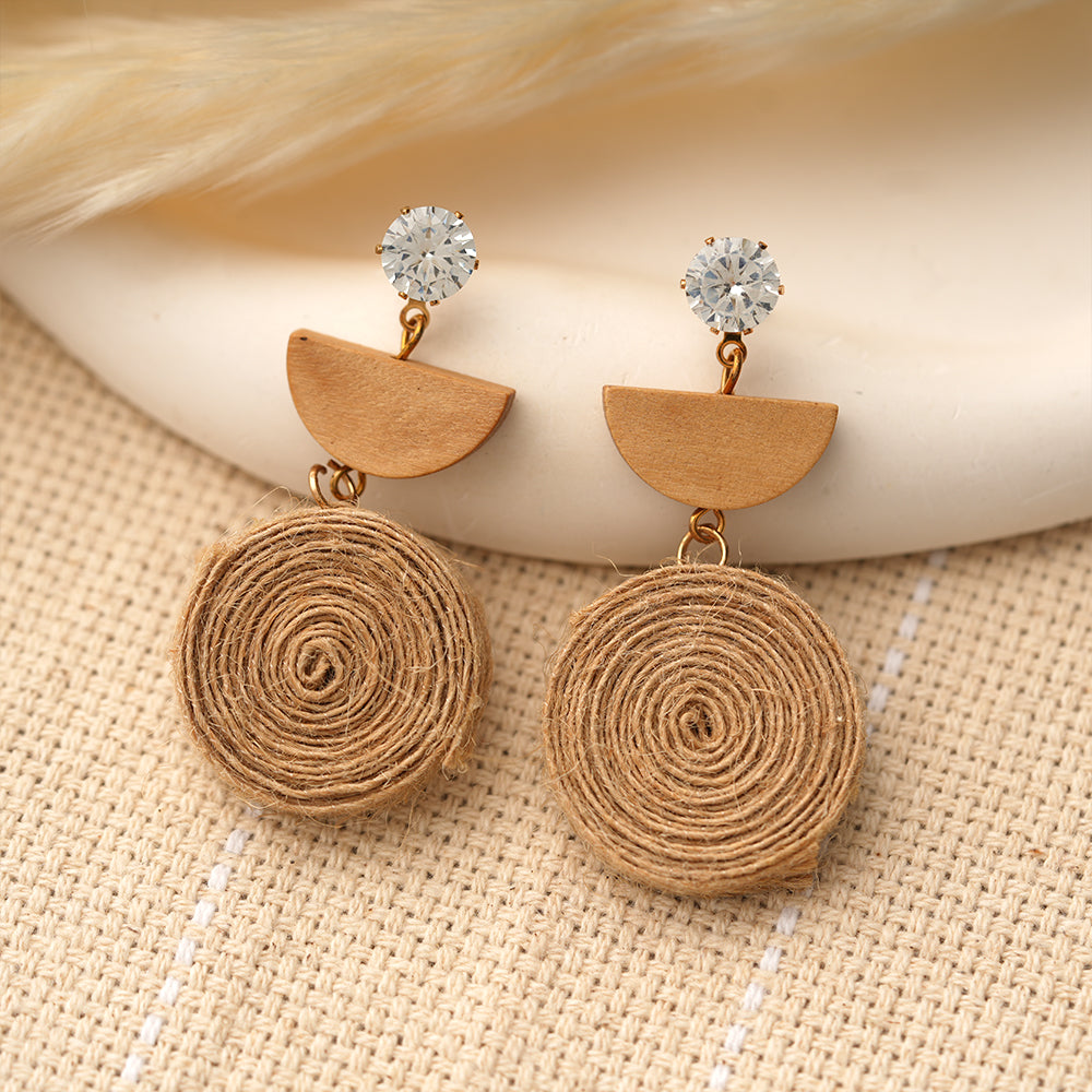 Just Jute- Jute dangler earrings