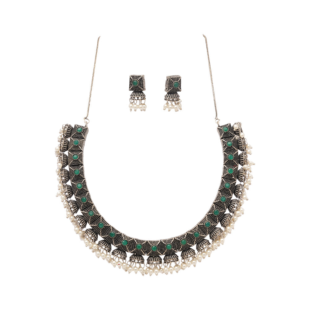 Kanakangi- Oxidised Necklace Set