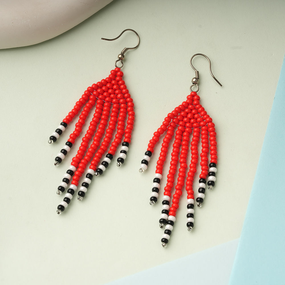 Bead Pop- Beaded dangler earrings