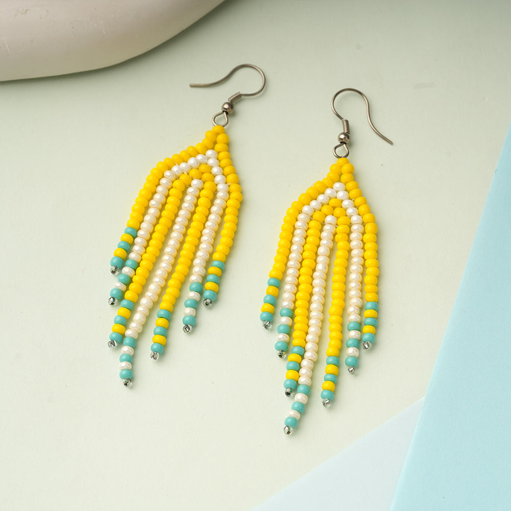 Bead Pop- Beaded dangler earrings
