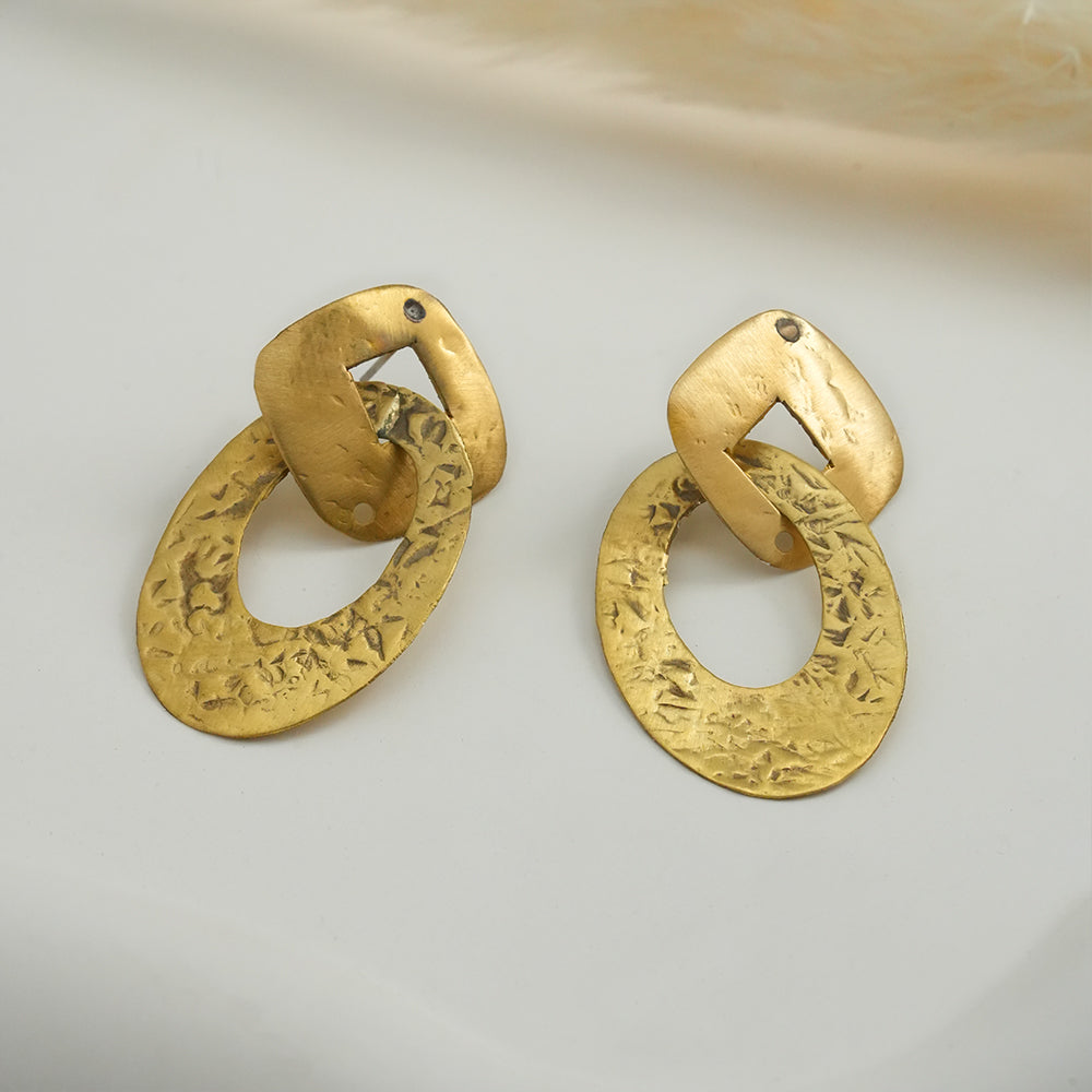 GoldLoop- Dangler Earrings