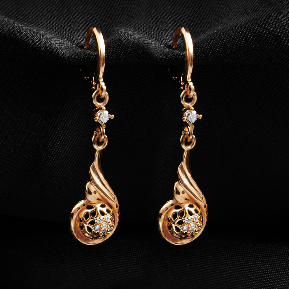Daylisse- Stone Studded Zirconia Dangler Earrings