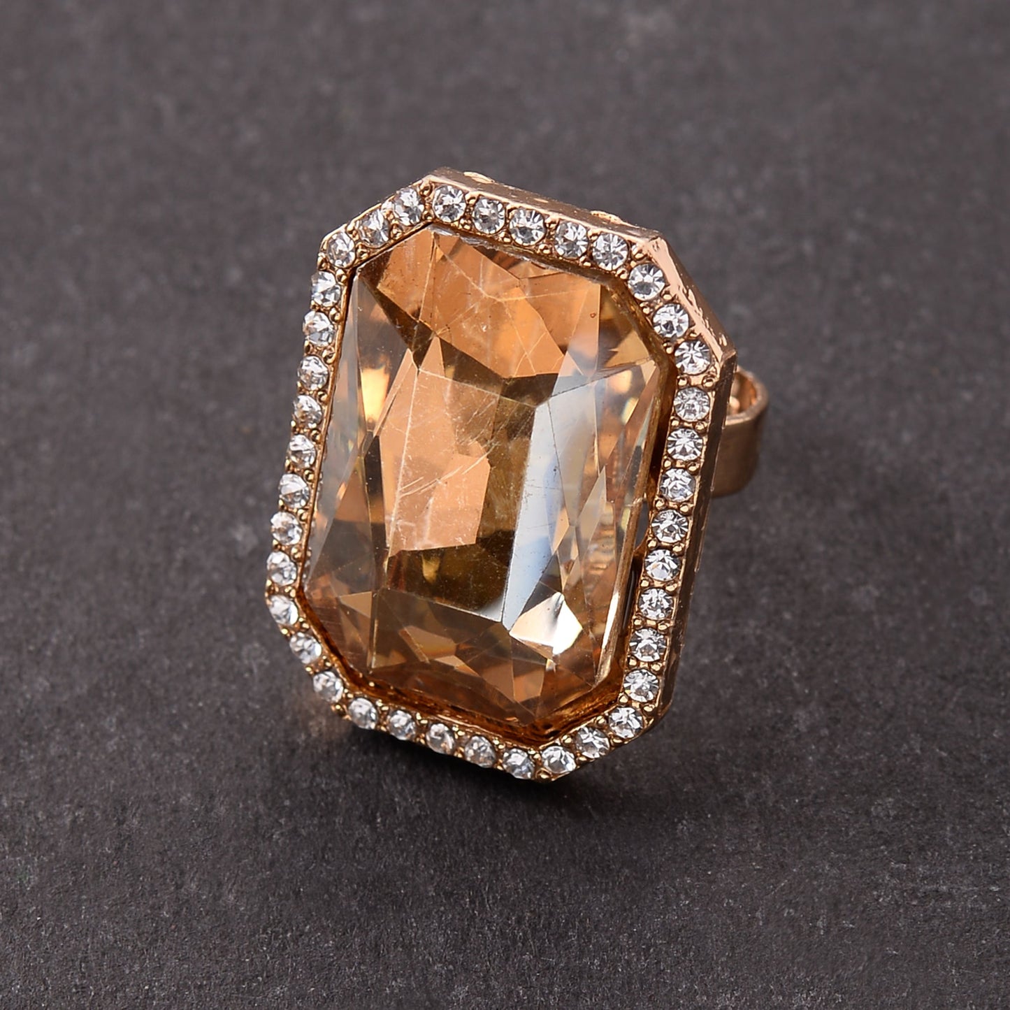 Auric Glow- Stone studded ring