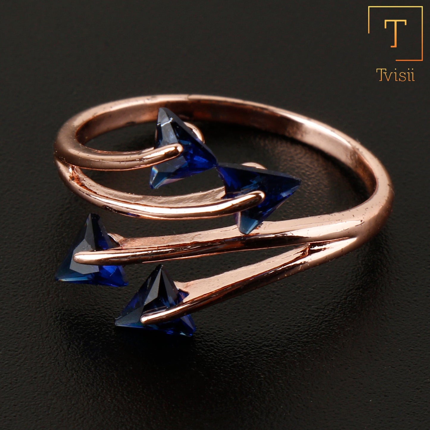 Eternal Shine- Stone studded metal ring