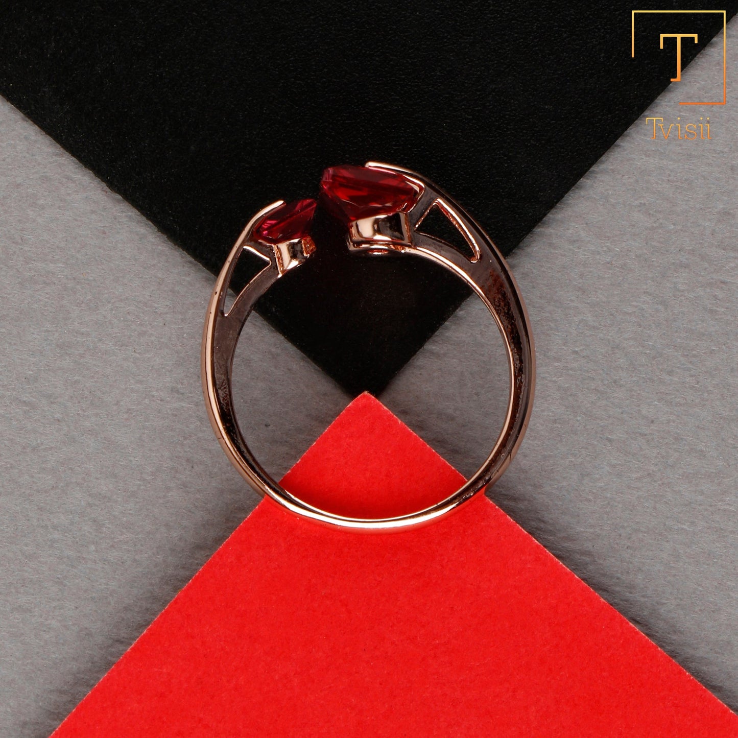 Eternal Shine- Stone studded metal ring