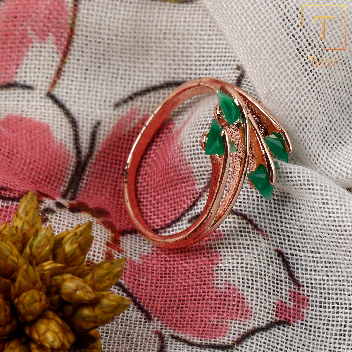Eternal Shine- Stone studded metal ring