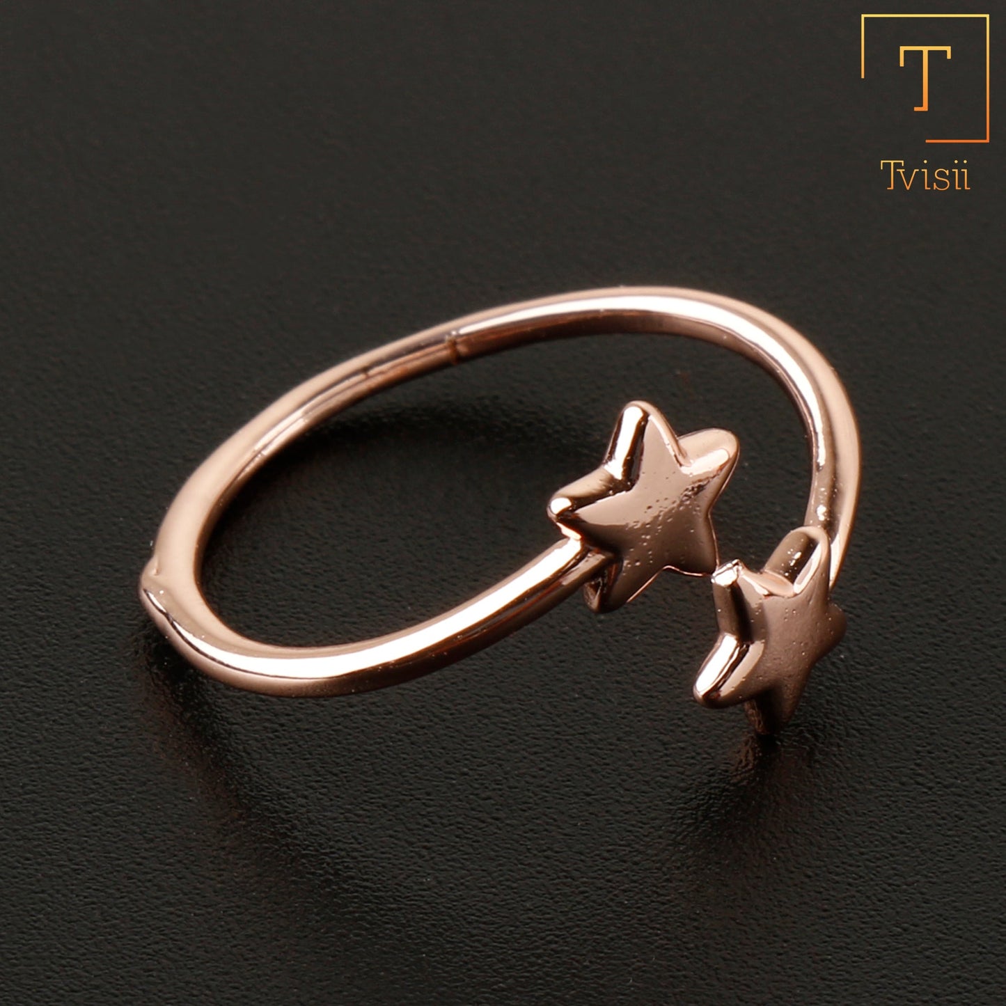 Polished Glow- Metal Ring