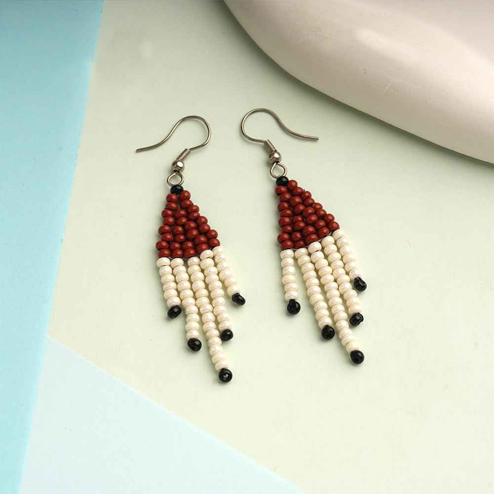 Boho Bead- Beaded dangler earrings