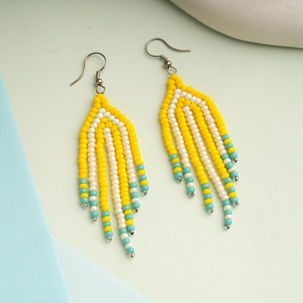 Bead Pop- Beaded dangler earrings