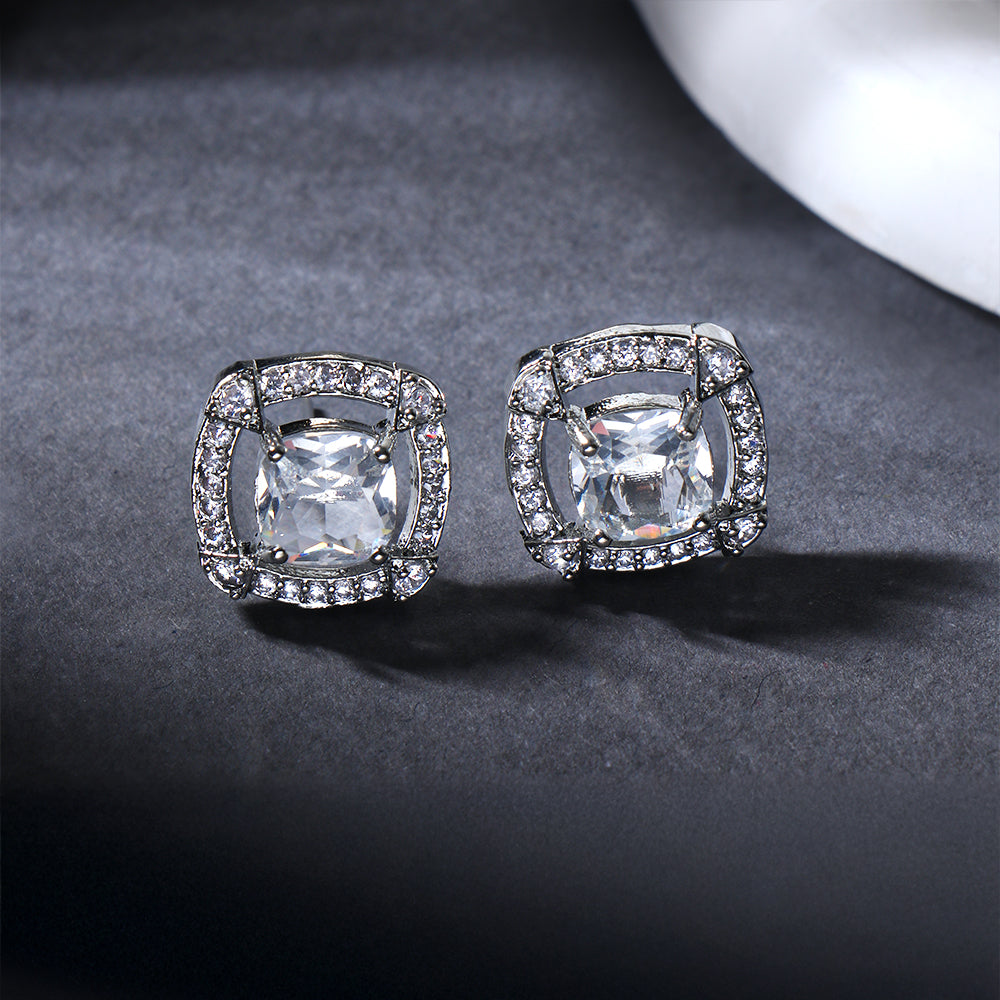 Luna Melt- Stone studded stud earrings