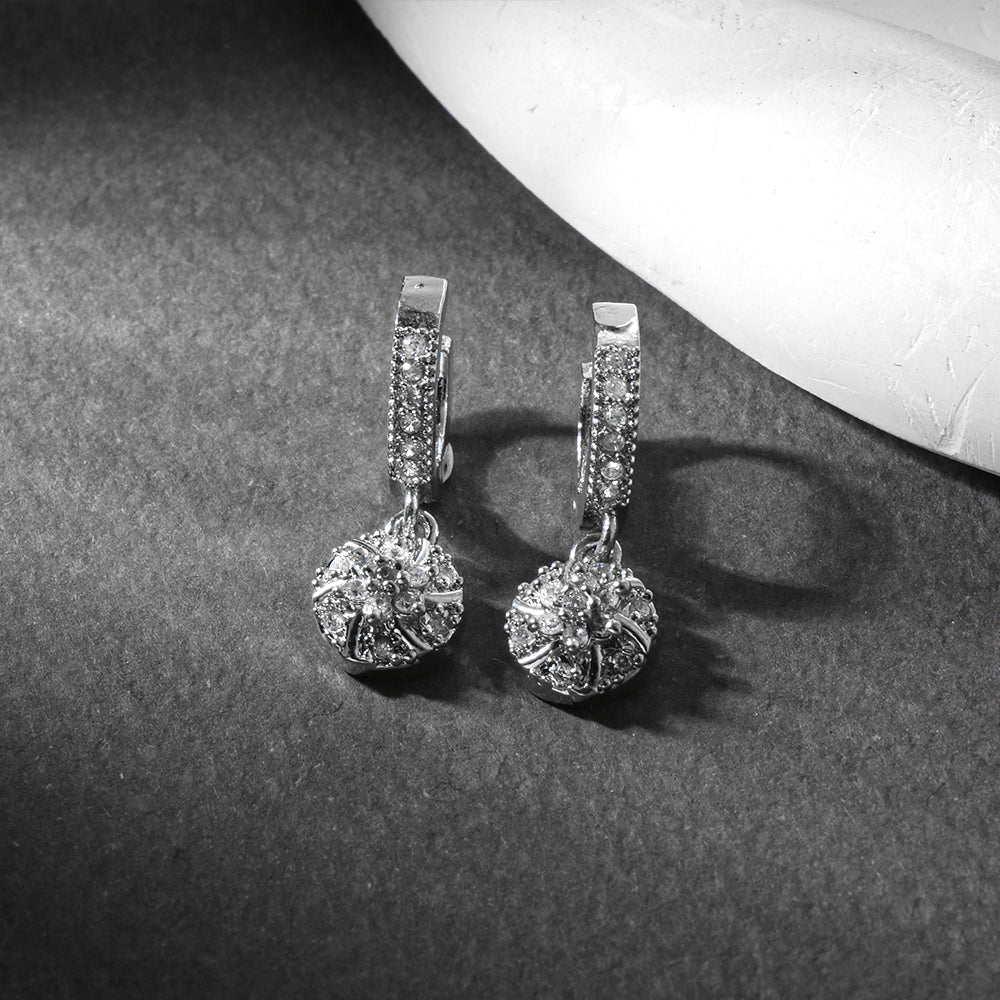 Elyon- Stone studded dangler earrings