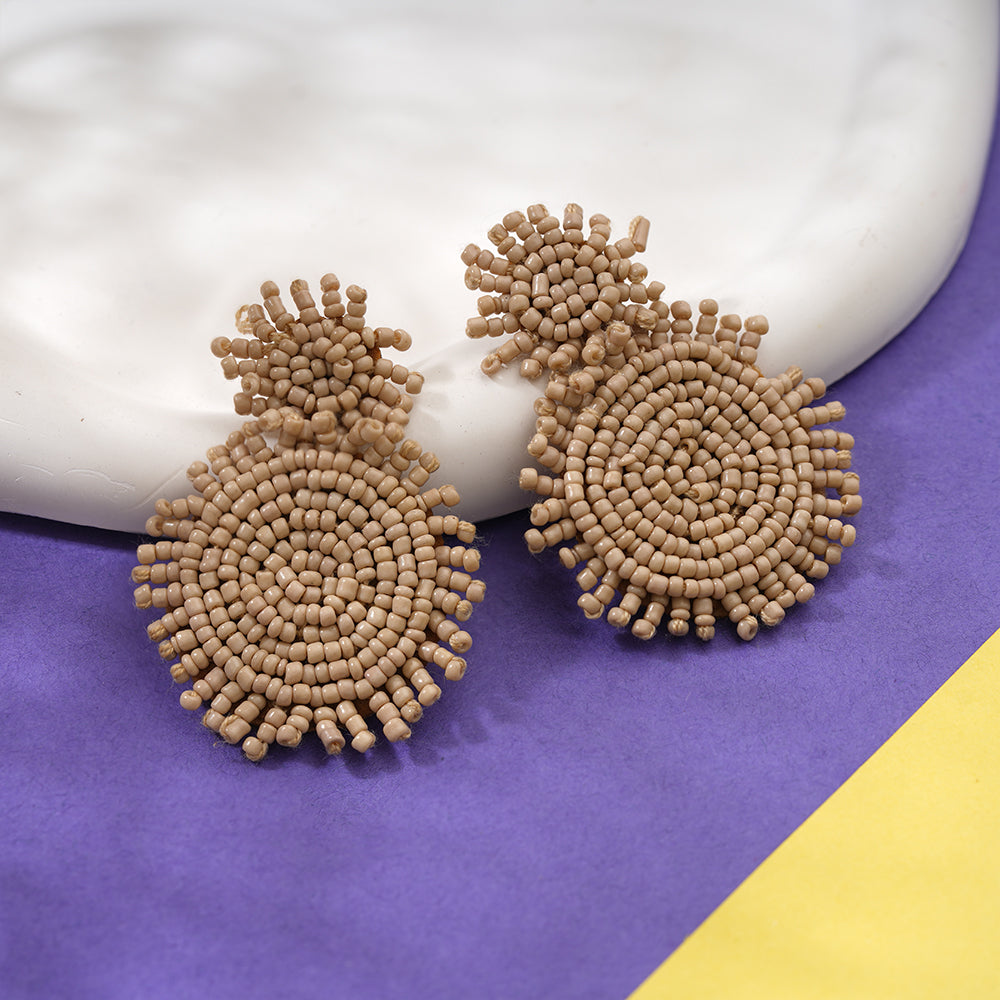 beads buddy- Beaded Dangler earrings