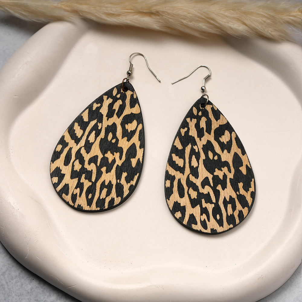 Jungle Glow- Animal prind dangler earrings
