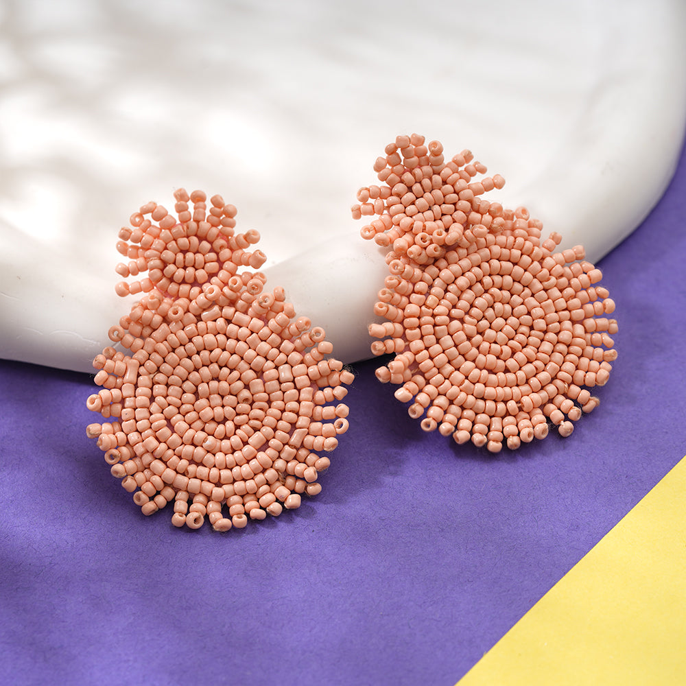 beads buddy- Beaded Dangler earrings