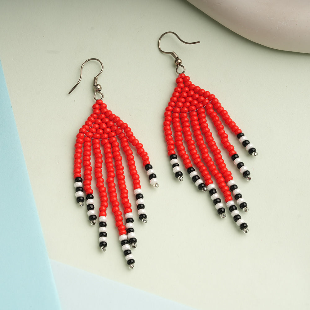 Bead Pop- Beaded dangler earrings