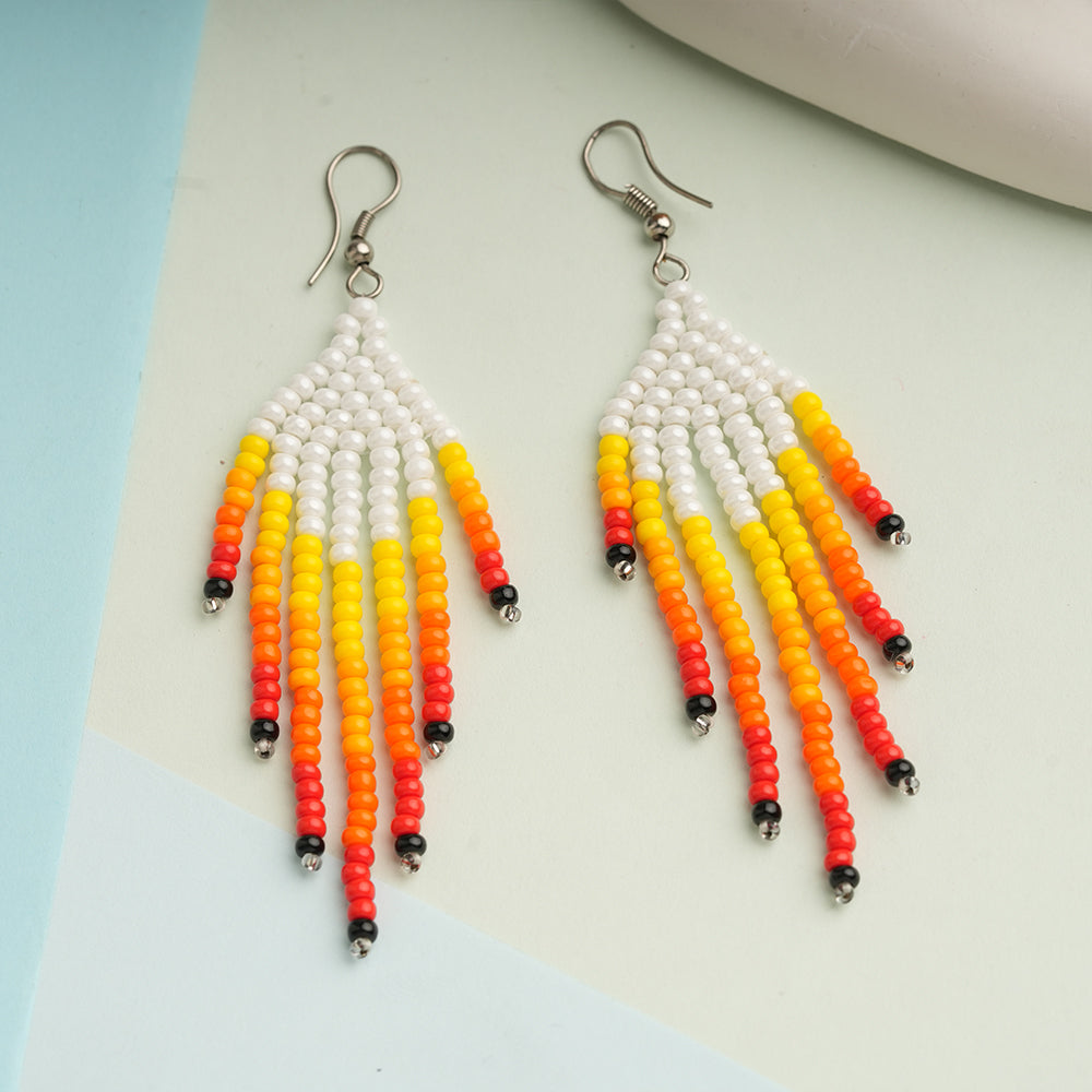 Bead Pop- Beaded dangler earrings