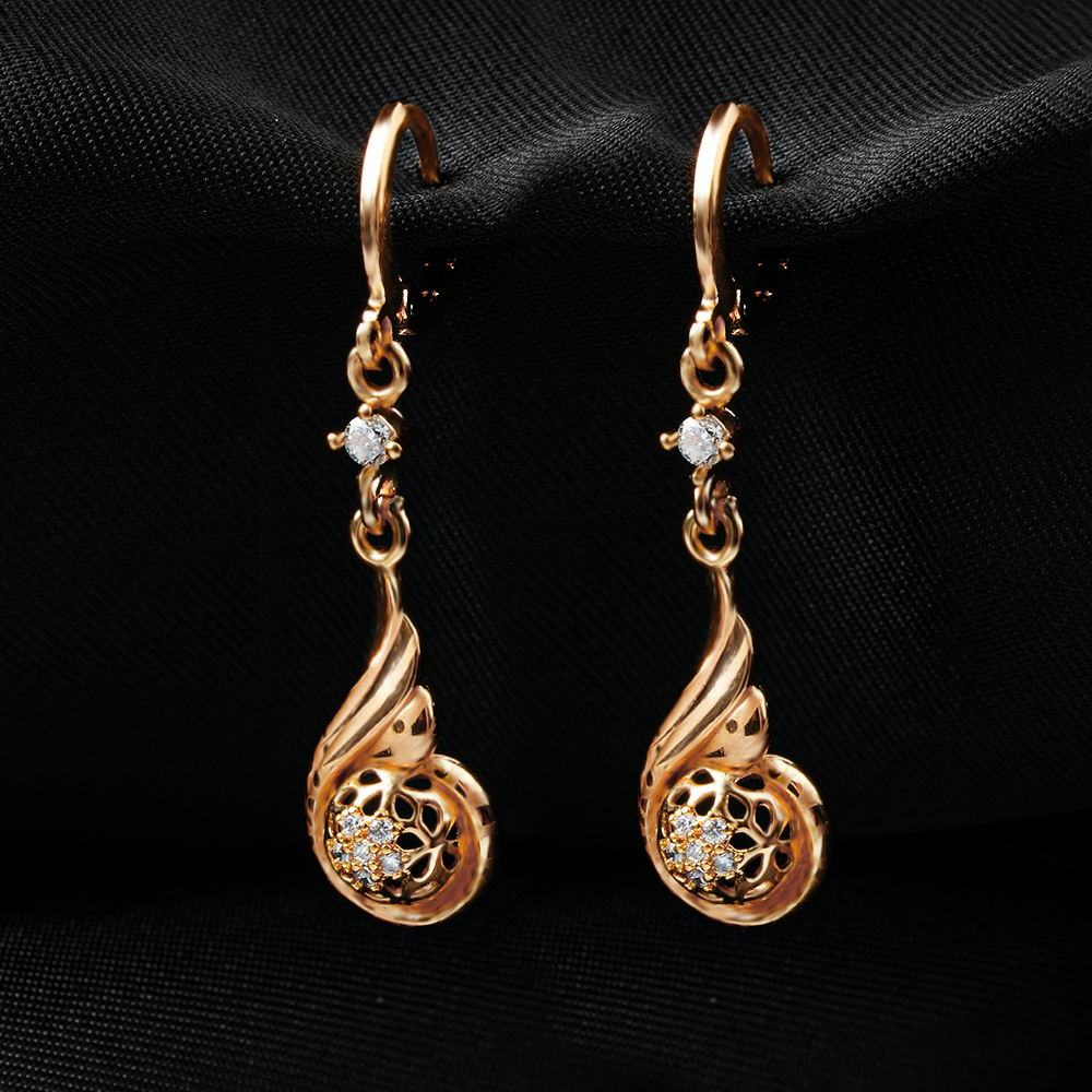 Daylisse- Stone Studded Zirconia Dangler Earrings