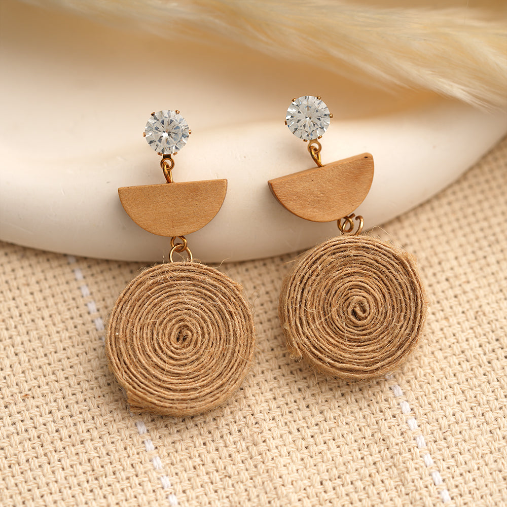 Just Jute- Jute dangler earrings
