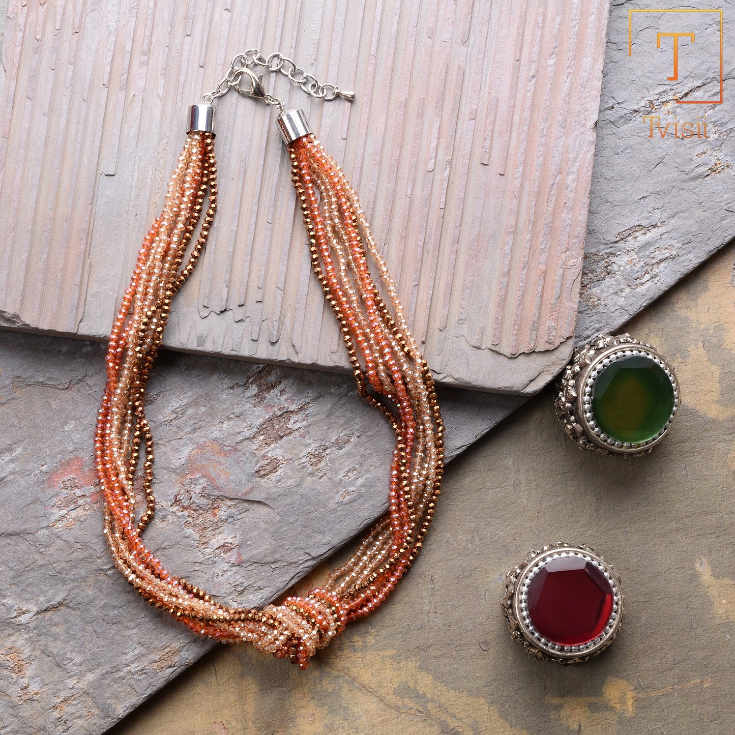 Bead Bloom- Beaded Statement Neckpiece
