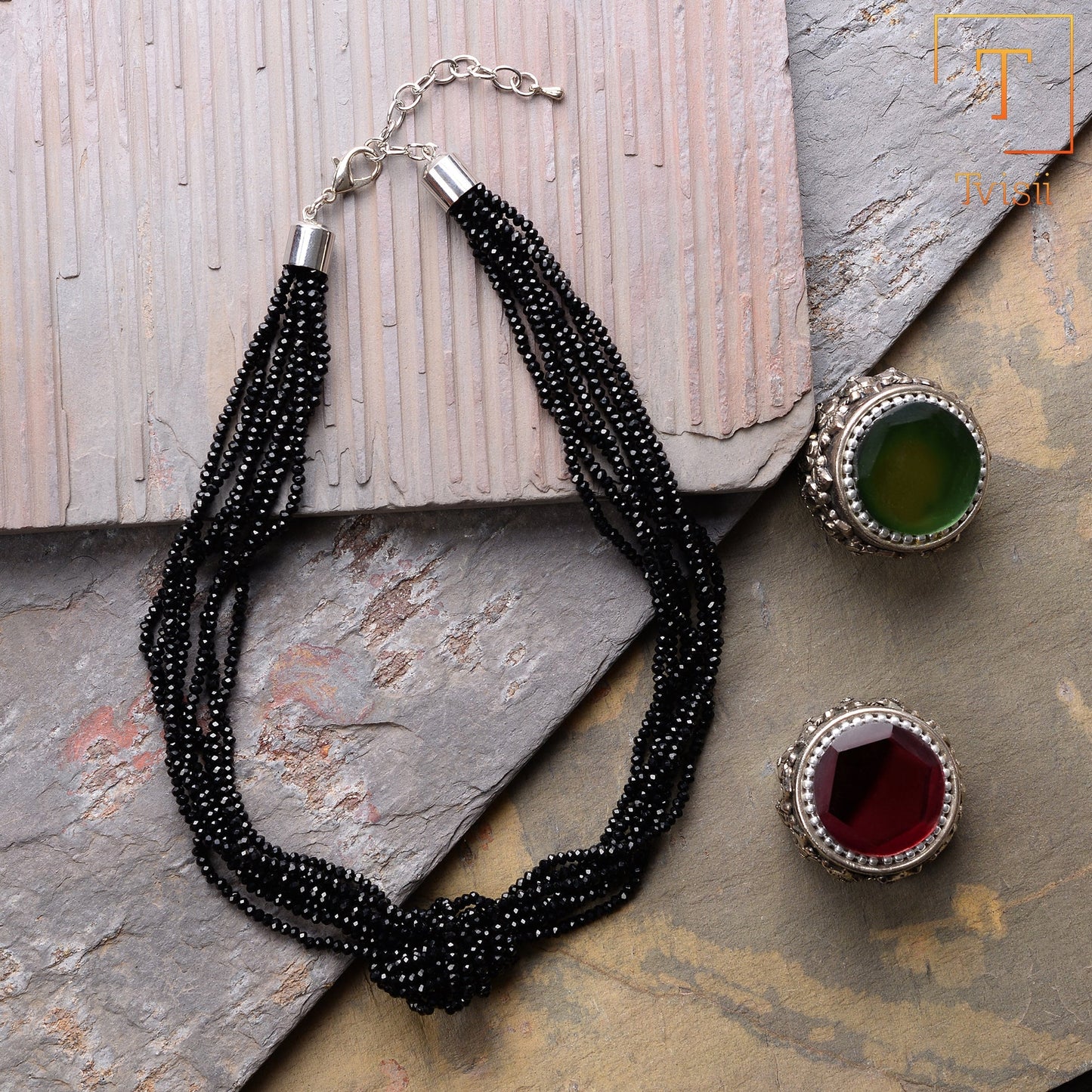 Viva Rhythm- Beaded Statement Neckpiece