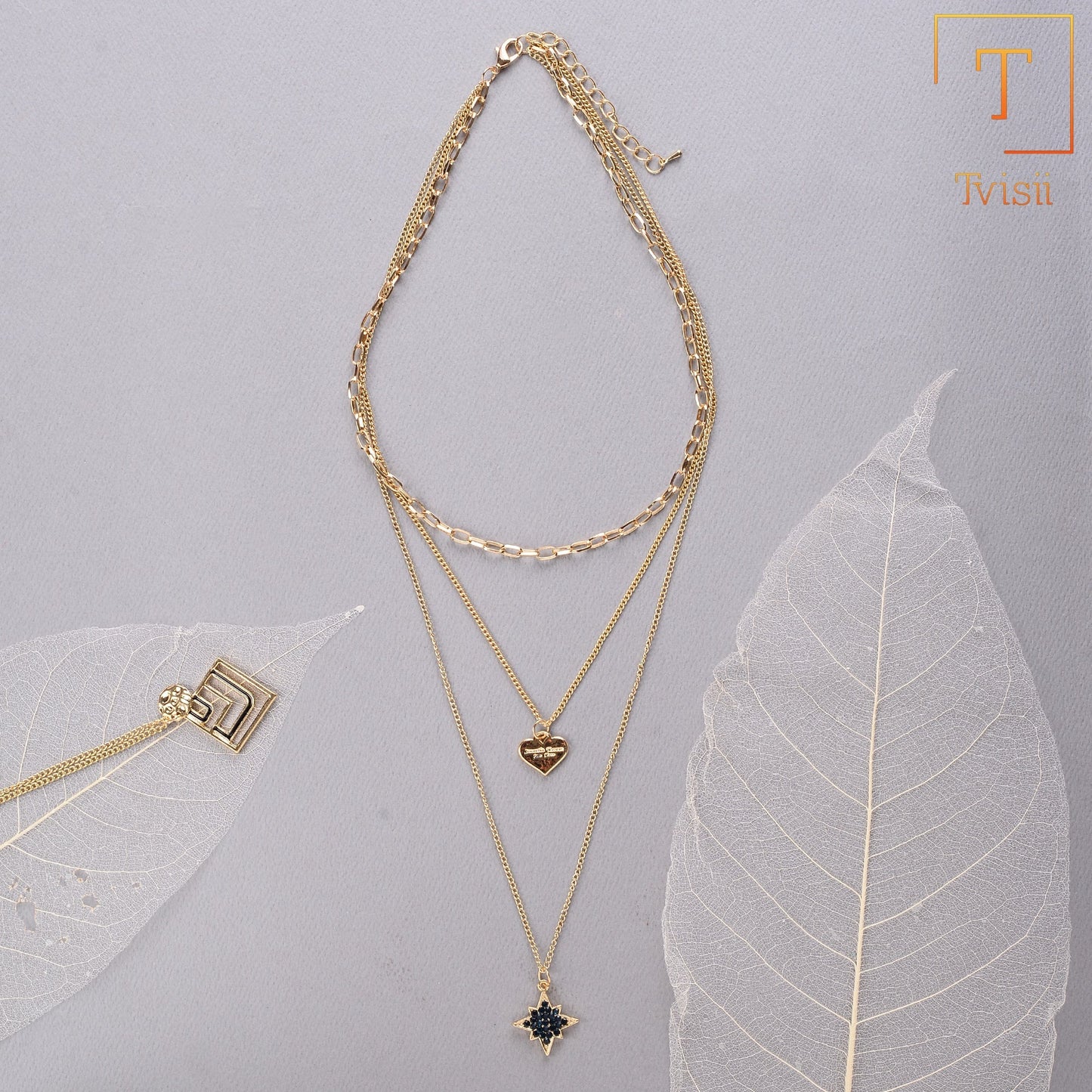 Eternal Light- golden minimal layered necklace