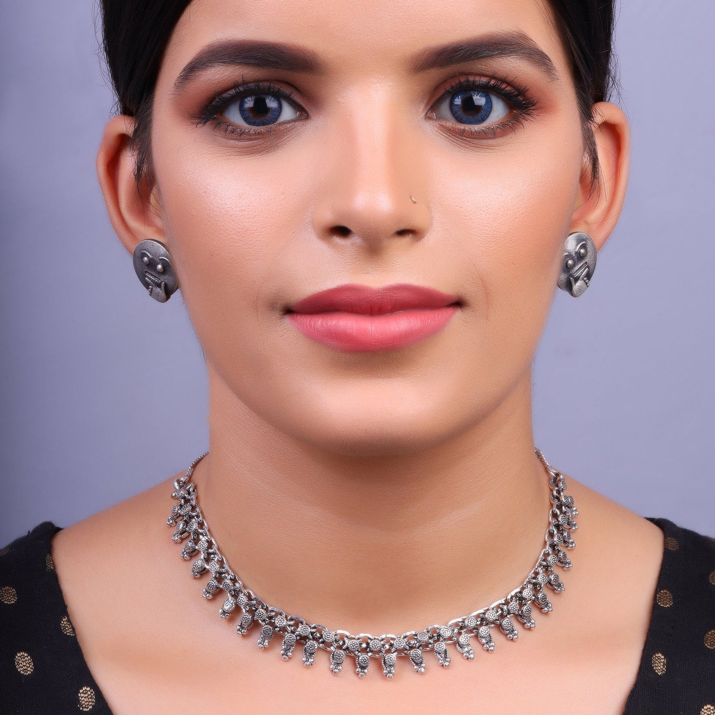 Vishakha- Oxidised Necklace