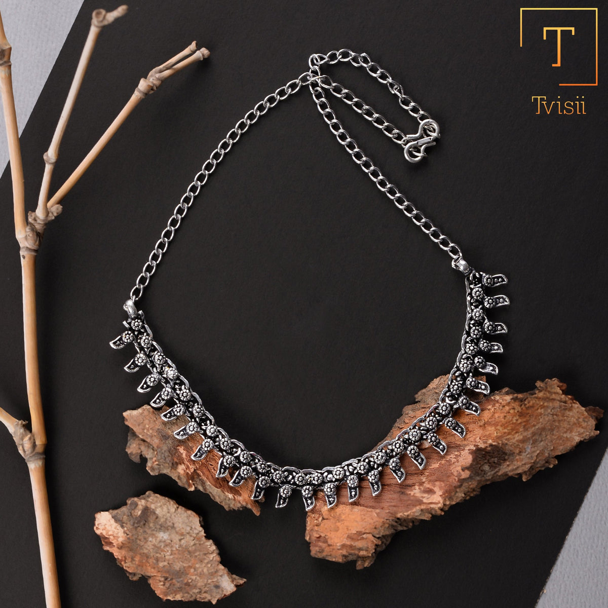Ratnamala- Oxidised Necklace