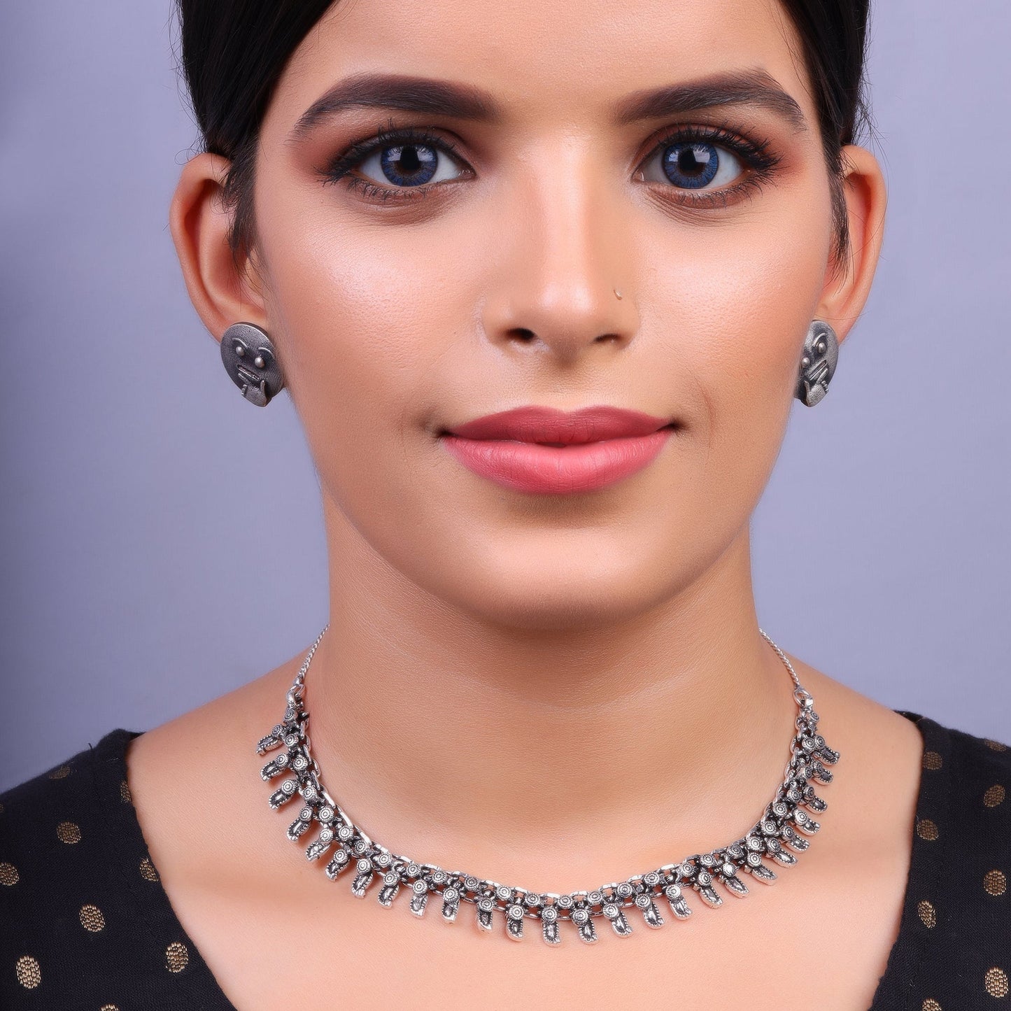 Ratnamala- Oxidised Necklace