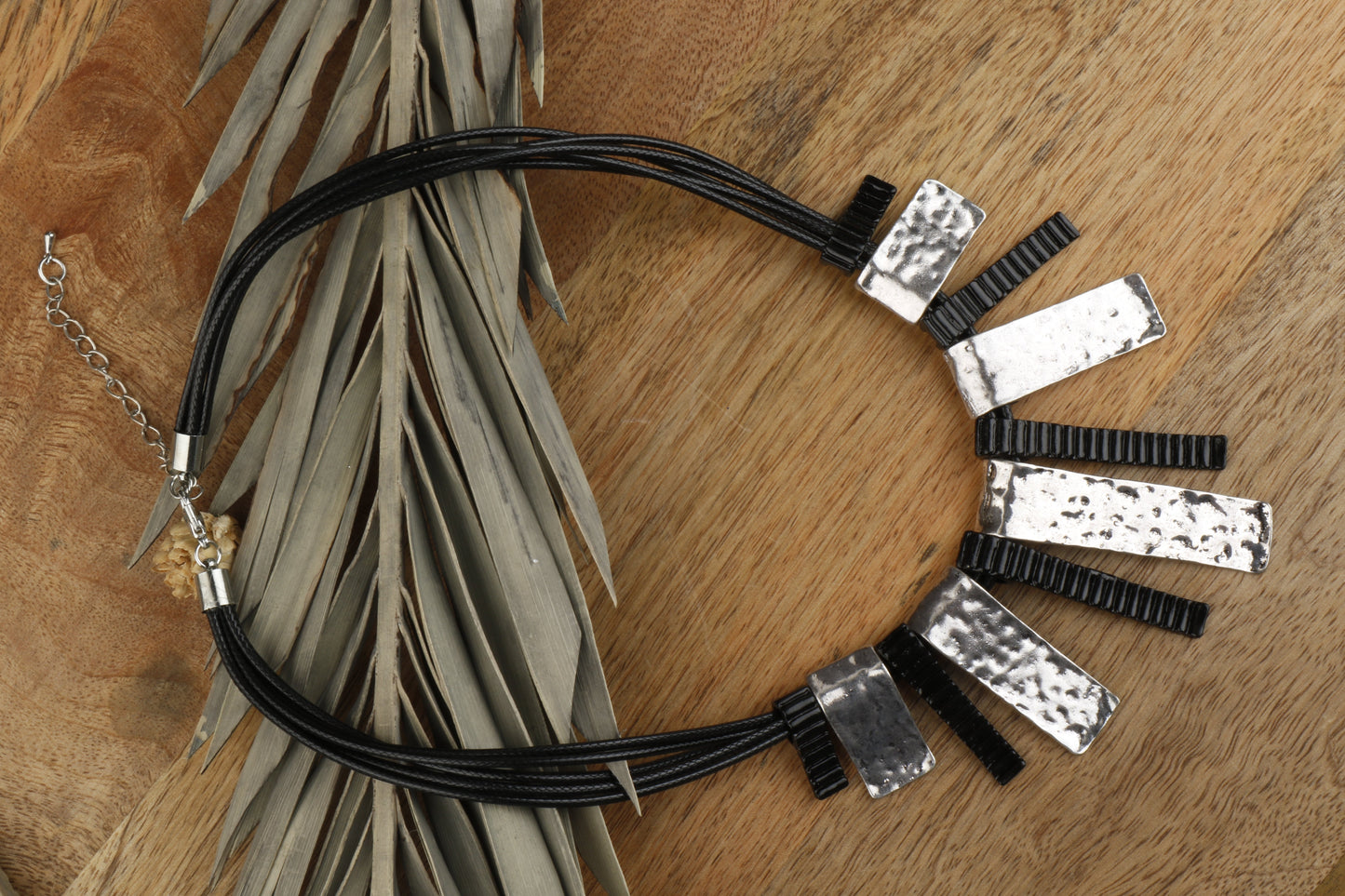 Vivid Bloom- Metallic charms statement neckpiece