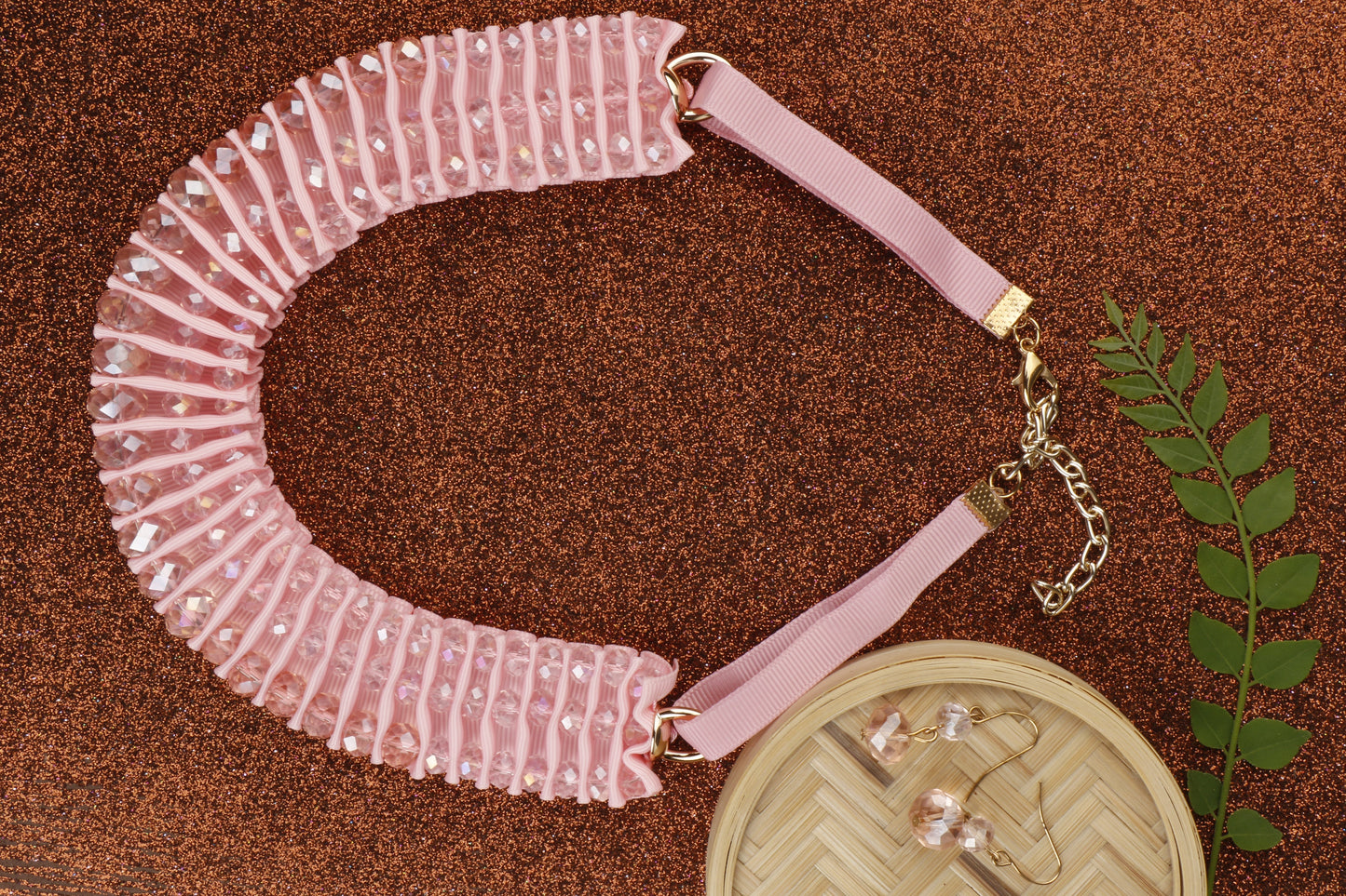 Divine Drape- Stone studded Statement Neckpiece
