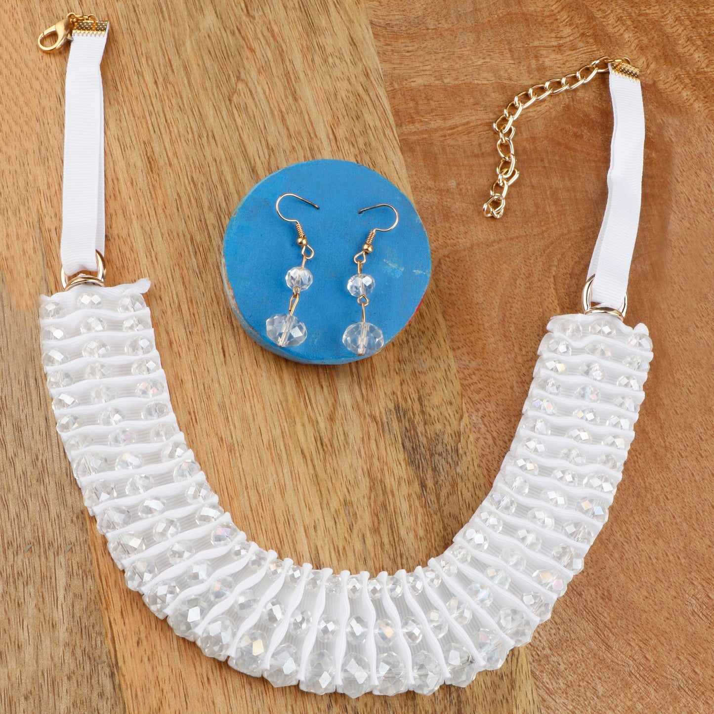 Divine Drape- Stone studded Statement Neckpiece